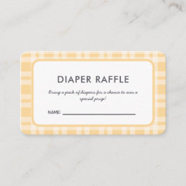 Carte D'accompagnement Billet élégant Baby shower Plaid Refle
