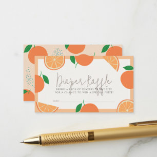 Carte D'accompagnement Billet Lil Cutie Orange Baby shower Déchets