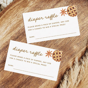Carte D'accompagnement Billet Petit Baby shower à tarte à la découpe au f