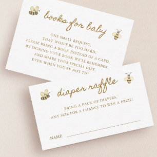 Carte D'accompagnement Billet Petit Bee Baby shower Déchets