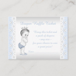 Carte D'accompagnement Billet Prince Diaper Raffle
