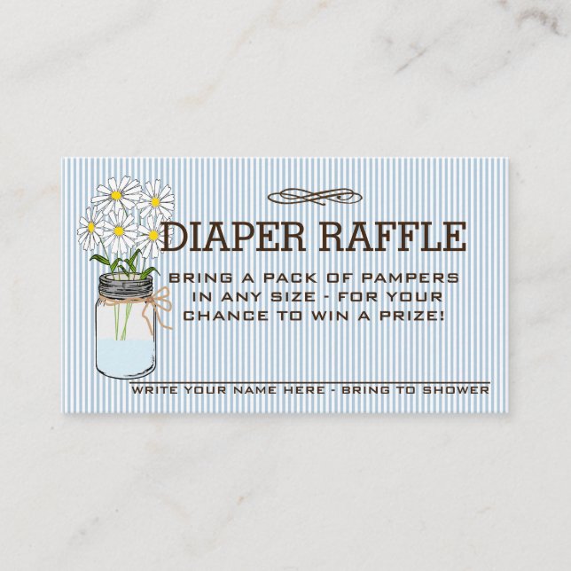 Carte D'accompagnement Billet rabat baby shower | (Devant)