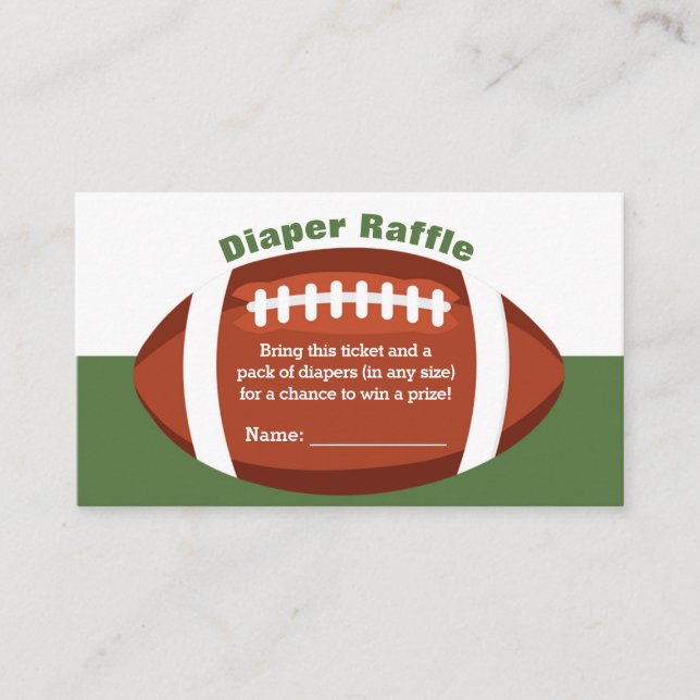Carte D'accompagnement Billet rabat Baby shower de football (Devant)