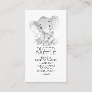 Carte D'accompagnement Billet rabat Baby shower Eléphant Boys