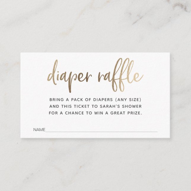 Carte D'accompagnement Billet rabat pour Baby shower (Devant)
