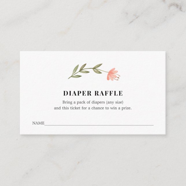 Carte D'accompagnement Billet rabat pour Baby shower (Devant)