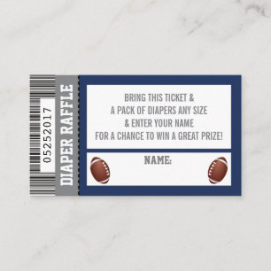 Carte D'accompagnement Billet rabat, Sports, Baby shower de football