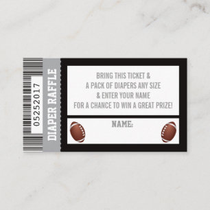 Carte D'accompagnement Billet rabat, Sports, Baby shower de football