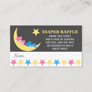 Carte D'accompagnement Billet Raffle de la couche de couchage pour fille 