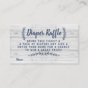 Carte D'accompagnement Billet rougeole en bois, bleu, gris