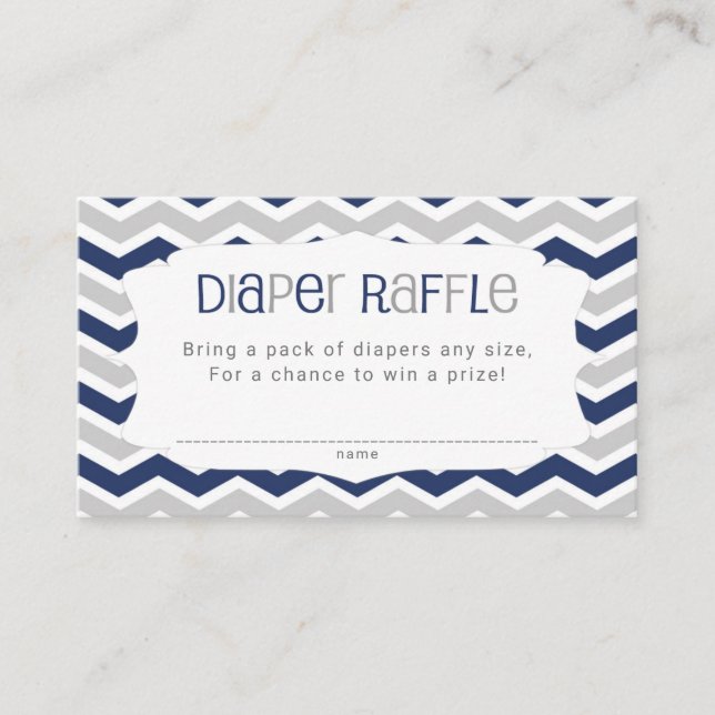 Carte D'accompagnement Billets de rabat de Baby shower bleu marine (Devant)
