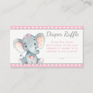 Carte D'accompagnement Billets de roulettes de couches pour filles