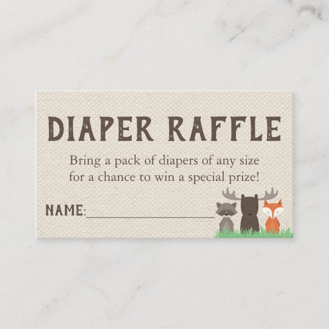 Carte D'accompagnement Billets de rousseur Baby shower de bois (Devant)