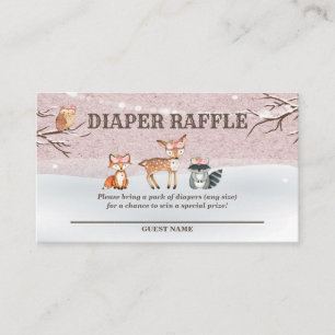 Carte D'accompagnement Billets de rousseur Baby shower de bois