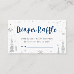 Carte D'accompagnement Billets de rousseur de couches   Baby shower d'hiv