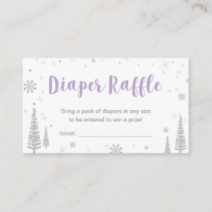 Carte D'accompagnement Billets de rousseur de couches   Baby shower d'hiv