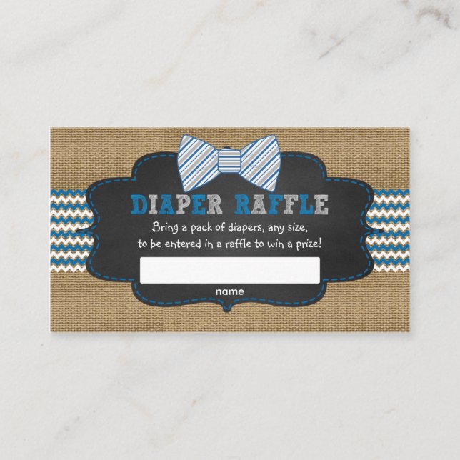 Carte D'accompagnement Billets de tombola de baby shower de bébé (Devant)