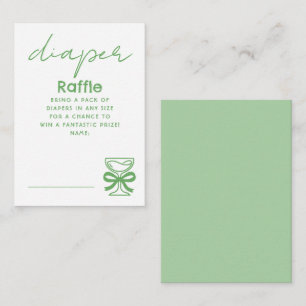 Carte D'accompagnement Billets de tombola de couche champagne fantaisiste