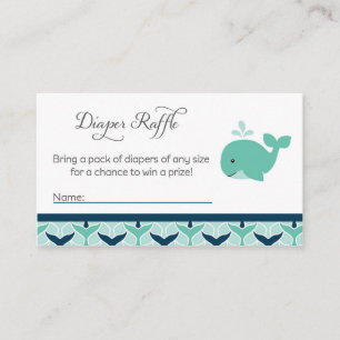 Carte D'accompagnement Billets de tombola de couche-culotte de baby