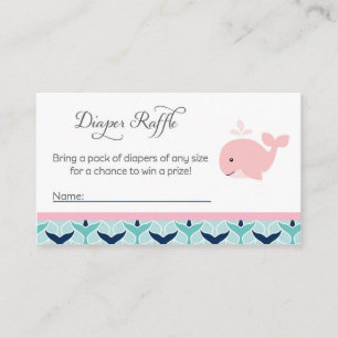 Carte D'accompagnement Billets de tombola de couche-culotte de baby