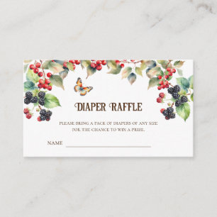 Carte D'accompagnement Billets de tombola pour couche-culotte Baby Shower