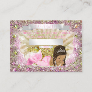 Carte D'accompagnement Billets ethniques de tombola de couche-culotte de