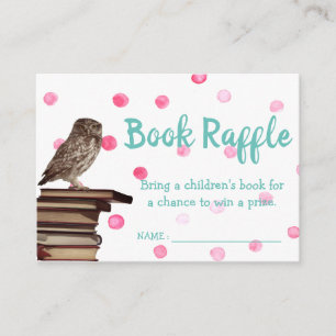 Carte D'accompagnement Billets mignons de tombola de livre de baby shower