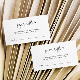 Carte D'accompagnement Billets rabat minimaliste Baby shower