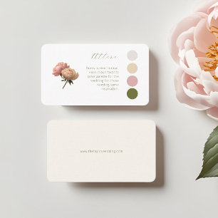 Carte D'accompagnement Blanc et ivoire Code vestimentaire du Mariage ro