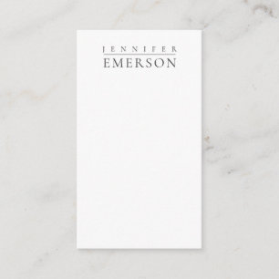 Carte D'accompagnement Blanc noir minimaliste moderne simple
