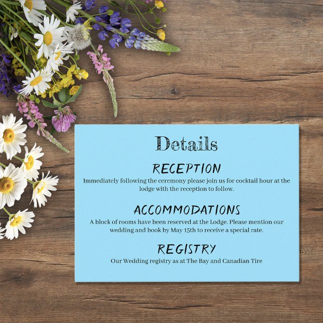 Carte D'accompagnement Bleu couché de soleil (Créateur téléchargé)