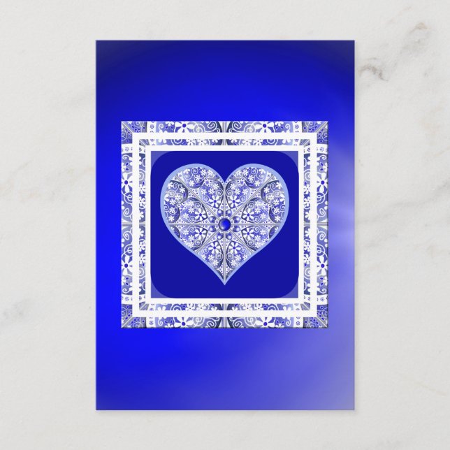 Carte D'accompagnement Bleu de dentelle en céramique de Grèce (Devant)