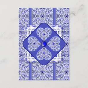 Carte D'accompagnement Bleu de dentelle en céramique de Grèce