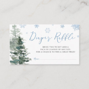 Carte D'accompagnement Bleu de la forêt d'hiver Il fait froid hors couche