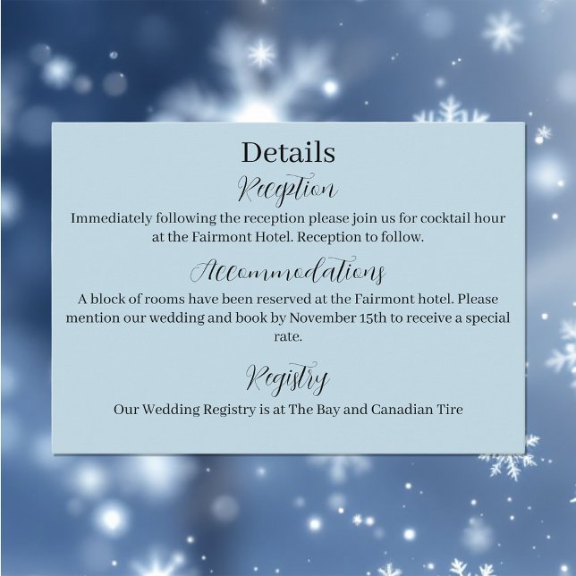 Carte D'accompagnement Bleu des flocons de neige du dragon blanc d'hiver (Créateur téléchargé)