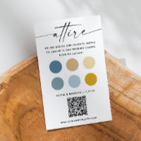 Bleu Jaune habit code palette + QR