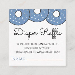 Carte D'accompagnement Bleu mignon Baby shower Déchets Raffin