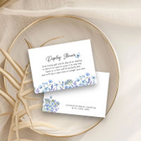 Bleus fleurs sauvages Affichage floral délicat Dou