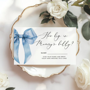 Carte D'accompagnement Blue Bow Quelle taille est maman ventre jeu