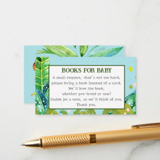 Carte D'accompagnement Blue Cute Monkey 2 Baby Books Demande
