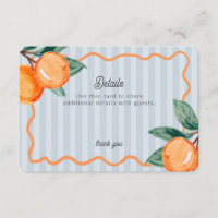 Blue Little Cutie Pastel Citrus Détails Insérer