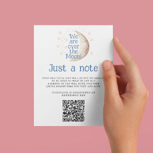 Carte D'accompagnement Blue Moon Just a Note Baby shower