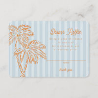 Blue Palm Springs Pastel Diaper Raffin Insérer