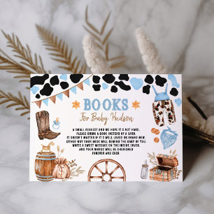 Carte D'accompagnement Blue Rodeo Cowboy Wild West Livres pour bébé