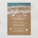 Carte D'accompagnement Blue Sea Waves et Sand Beach Informations de maria (Devant)