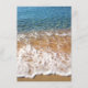 Carte D'accompagnement Blue Sea Waves et Sand Beach Informations de maria (Dos)