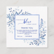 Blue Wildflower Something Blue Thank You