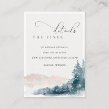 Blush Blue Mountains Pine Mariage Site web Détail