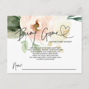 Carte D'accompagnement Blush Floral Girl Baby shower Jeu Bump Guess