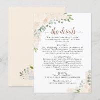 Blush Peach Rose Rustic Boho Chic Détails du Maria